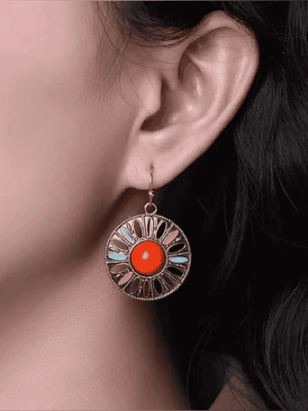 Bohemian dangle Earrings Q1276